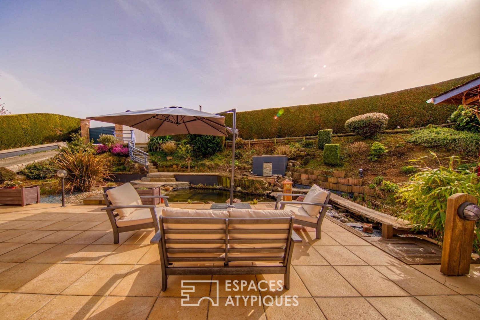 House restructured with its landscaped garden