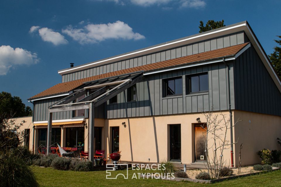 27120 VAUX SUR EURE - Maison contemporaine d'architecte avec sauna - Réf. 3547