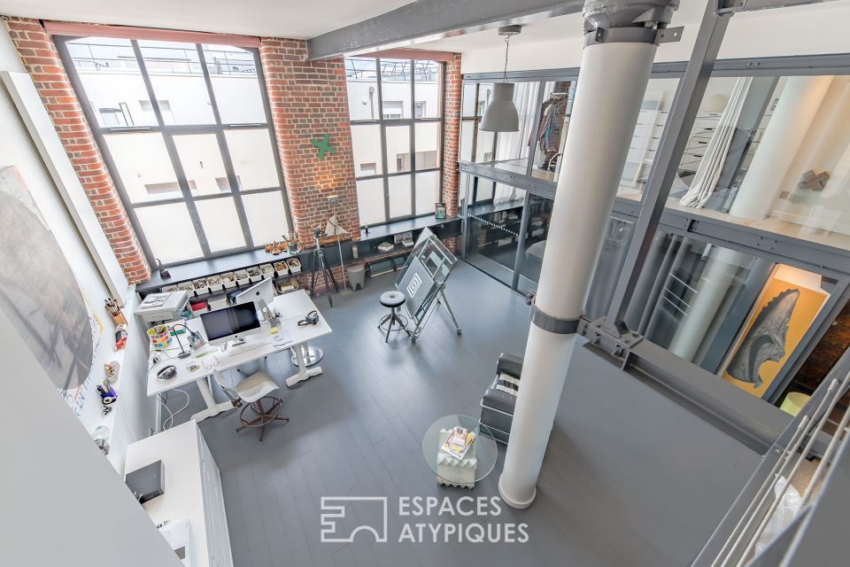 76100 ROUEN - Loft avec balcon dans une ancienne filature du 19e siècle - Réf. 3566