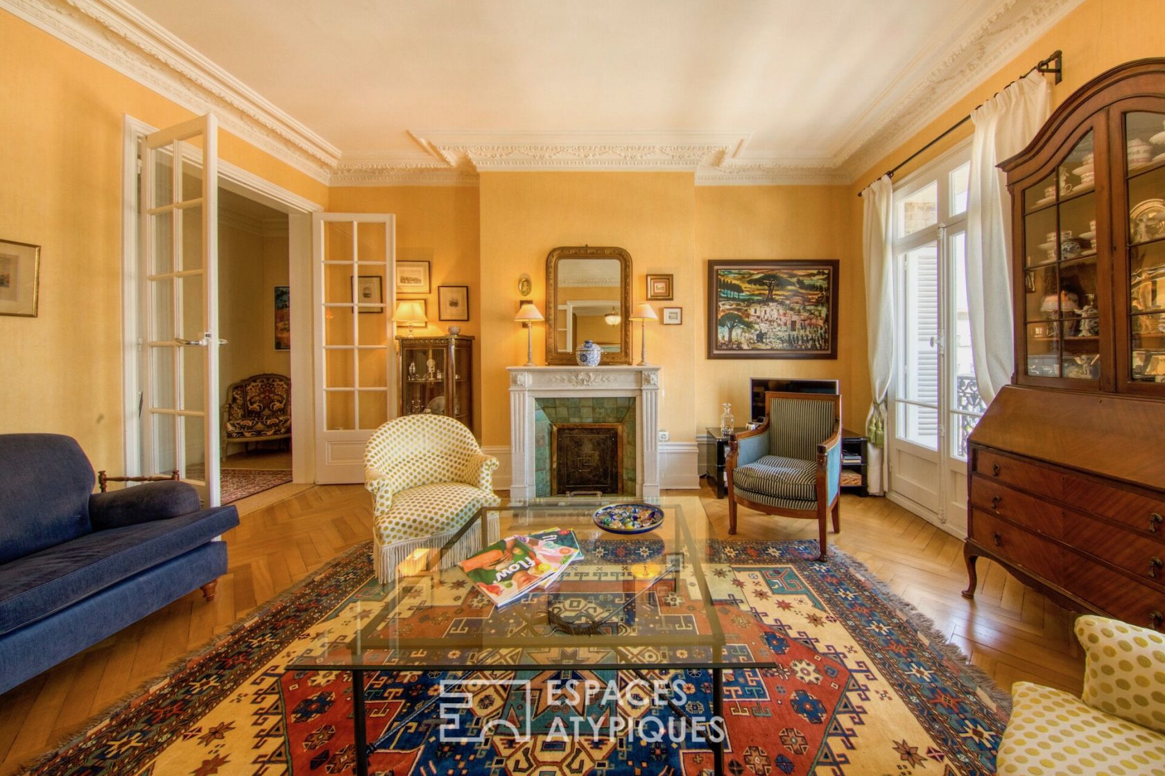 Haussmannian apartment in an exceptional building in the city center