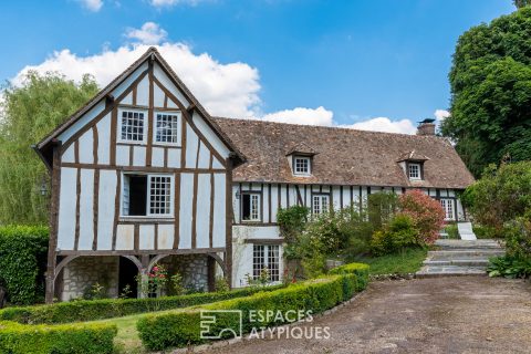 Character house with swimming pool in a charming village