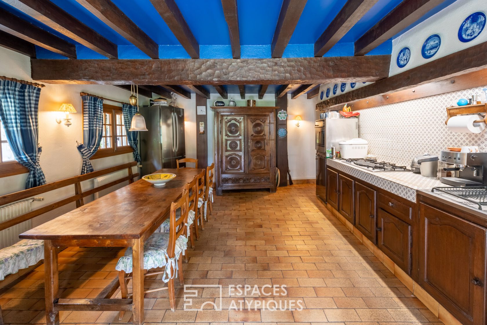 Character house with swimming pool in a charming village