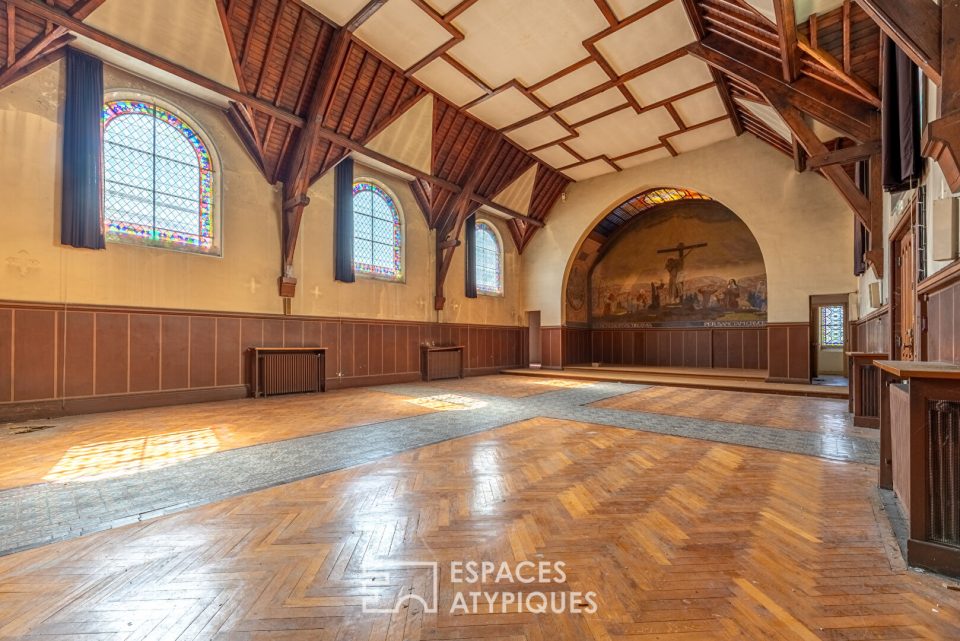 Ancienne chapelle à réhabiliter en lofts avec jardins privatifs