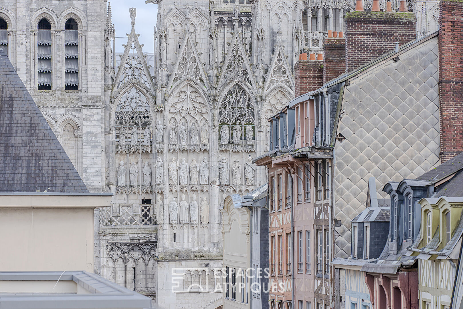 Apartment with view and terrace in the heart of Rouen
