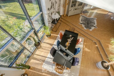 Architect house in the charming setting