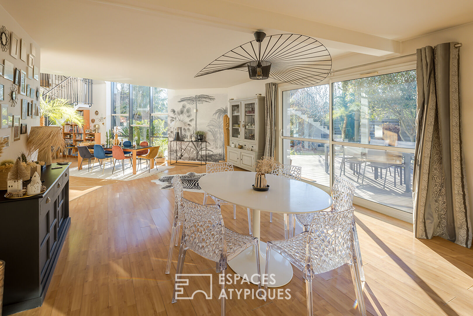 Architect house in the charming setting