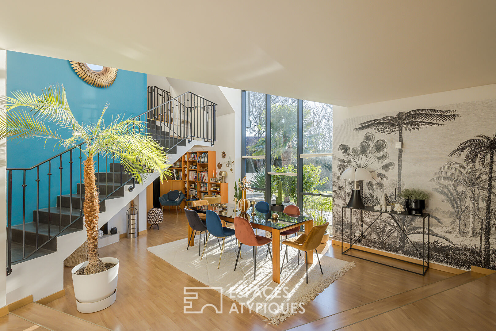 Architect house in the charming setting