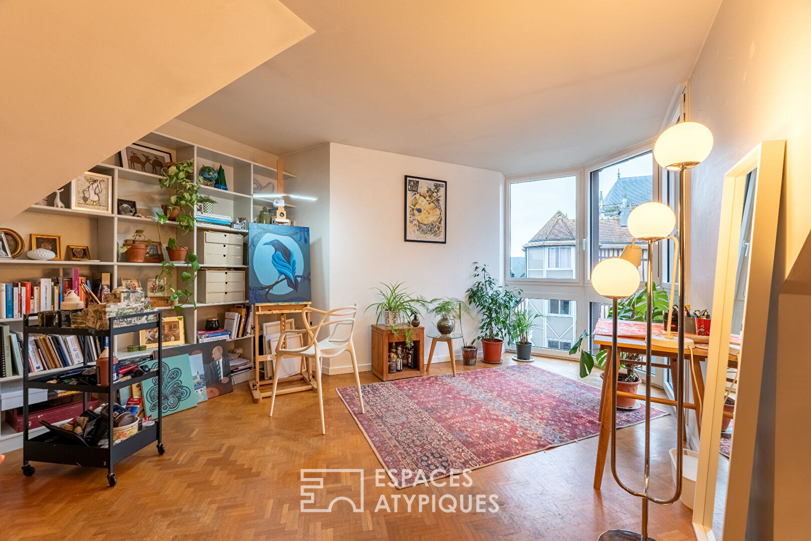 Appartement sous combles avec vue sur Saint Maclou