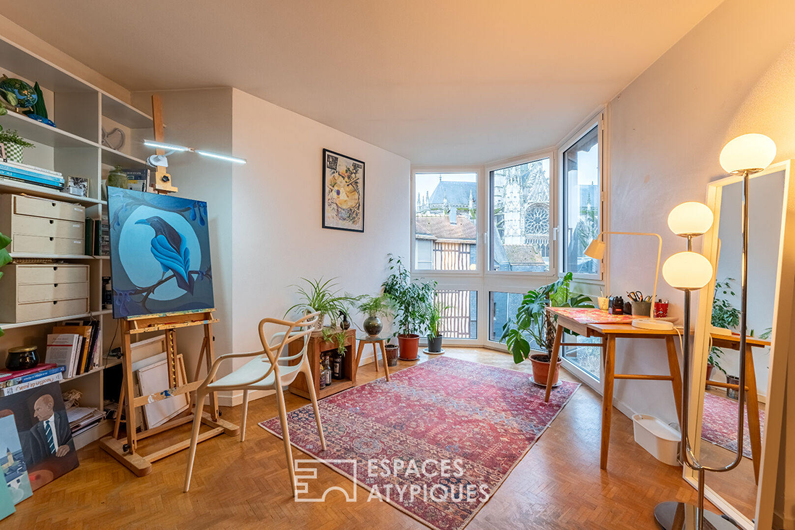 Appartement sous combles avec vue sur Saint Maclou