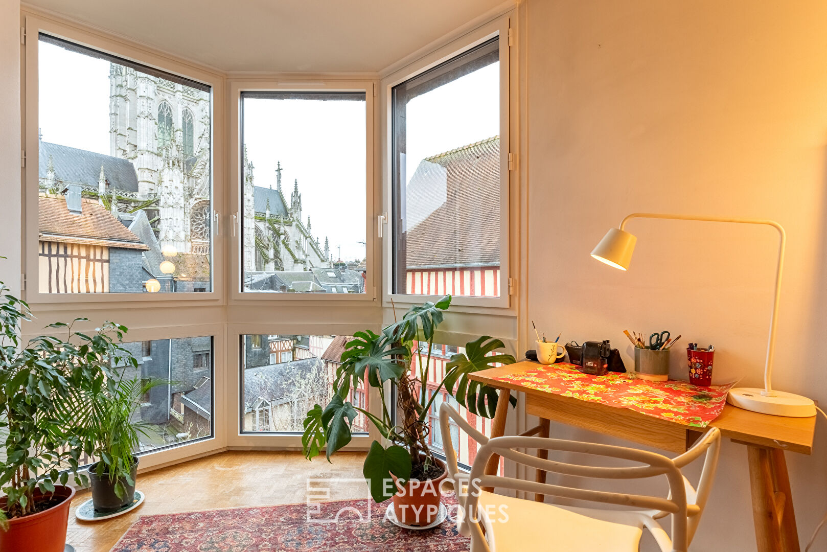 Appartement sous combles avec vue sur Saint Maclou