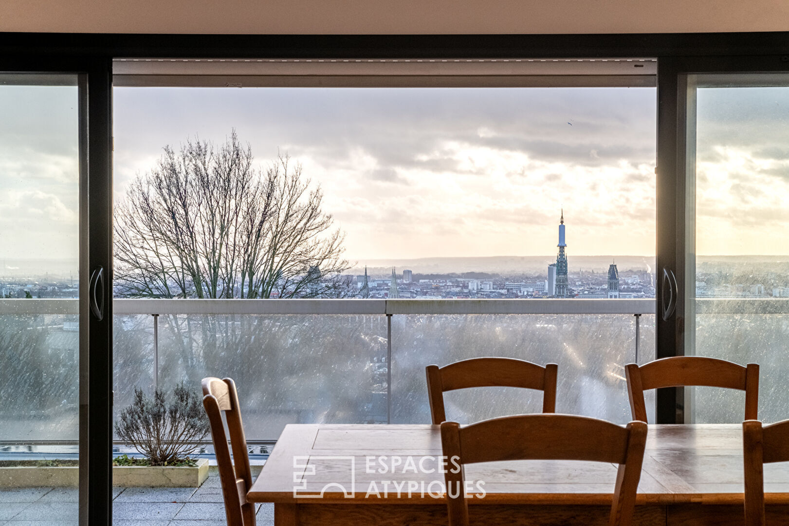 Appartement avec terrasse et vue à 180° sur Rouen