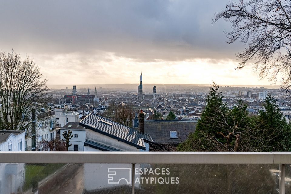 Appartement avec terrasse et vue à 180° sur Rouen