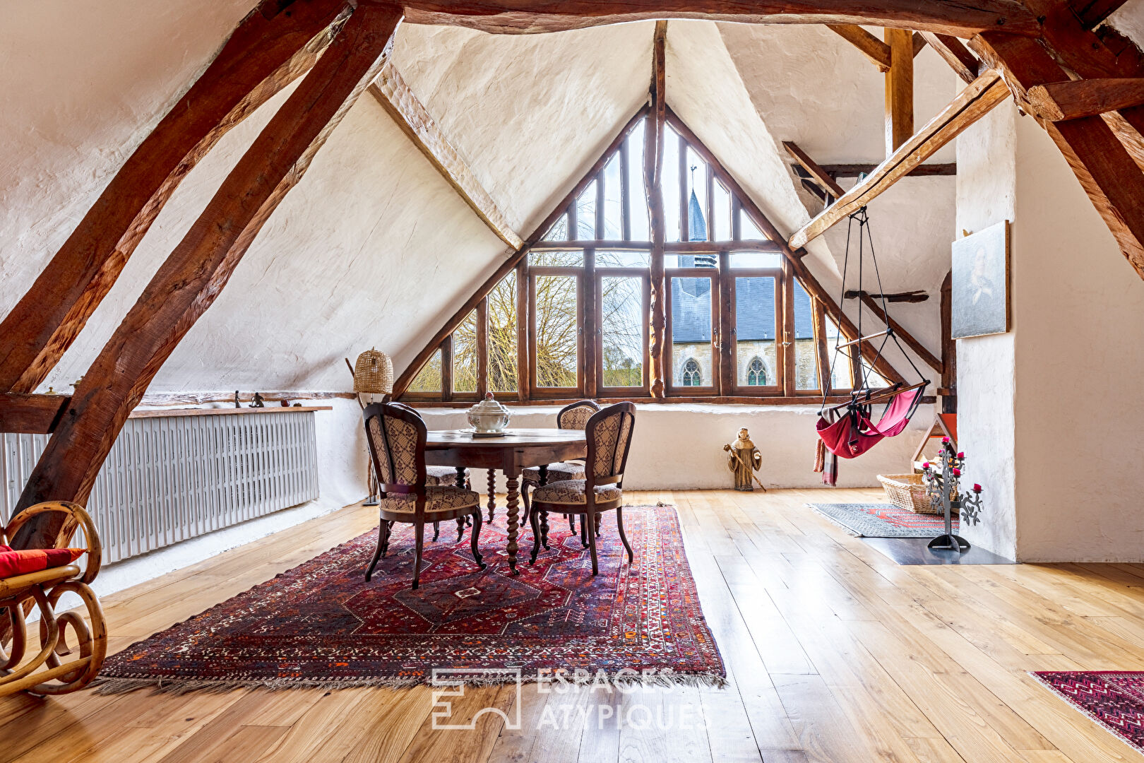 Manoir en colombages avec piscine chauffée