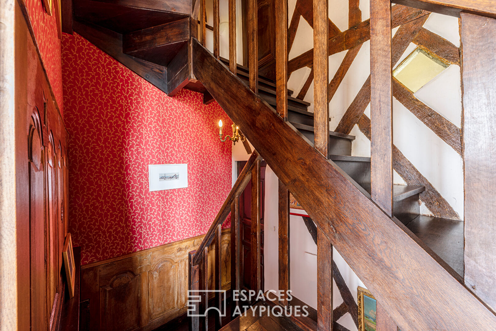 Half-timbered mansion with heated swimming pool