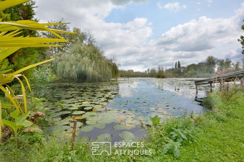 Maison de charme avec accès privé aux étangs de la Somme