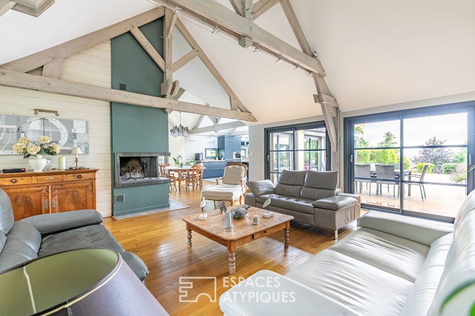 Splendide maison d'architecte avec vue exceptionnelle sur la campagne