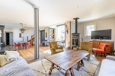 Renovated stone family house with garden