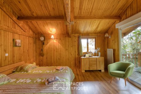 Ensemble de deux chalets sur étang  aux alentours de Roye