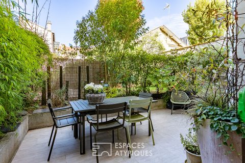 Elégant appartement rénové dans résidence emblématique avec terrasse arborée à Chantilly