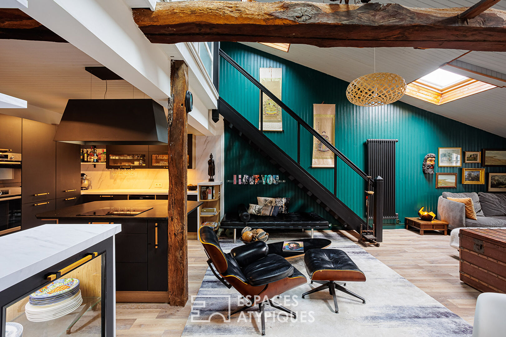 Duplex esprit loft, dans le coeur historique