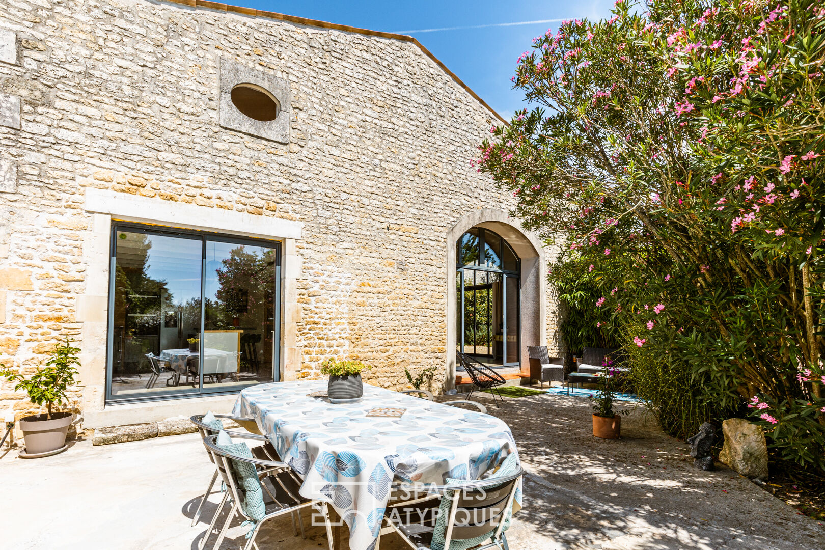 Renovated farmhouse in a bucolic setting