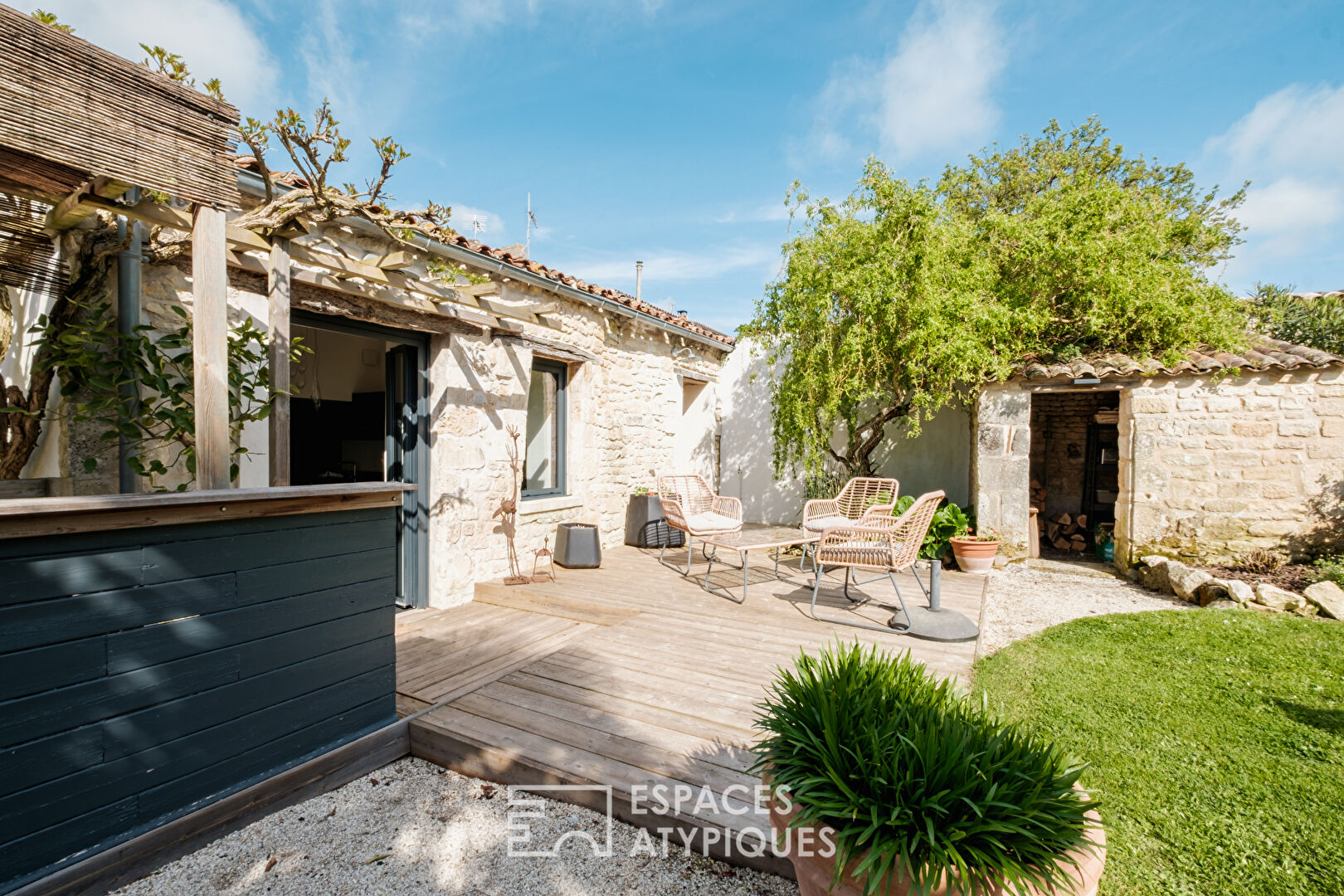 Renovated character house and its landscaped garden