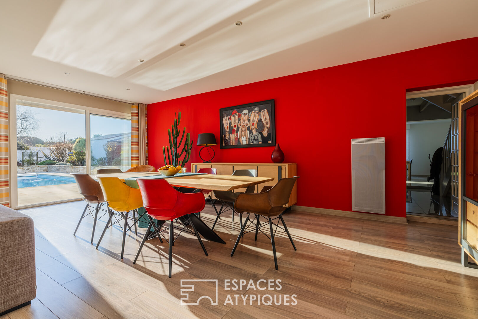 A bright, hidden hideaway in the heart of the city with a tree-filled garden and swimming pool