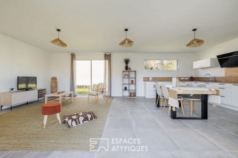 A haven of light between forest and ocean