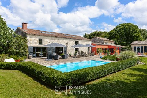 Grange rénovée et ses chambres d’hôtes d’exception