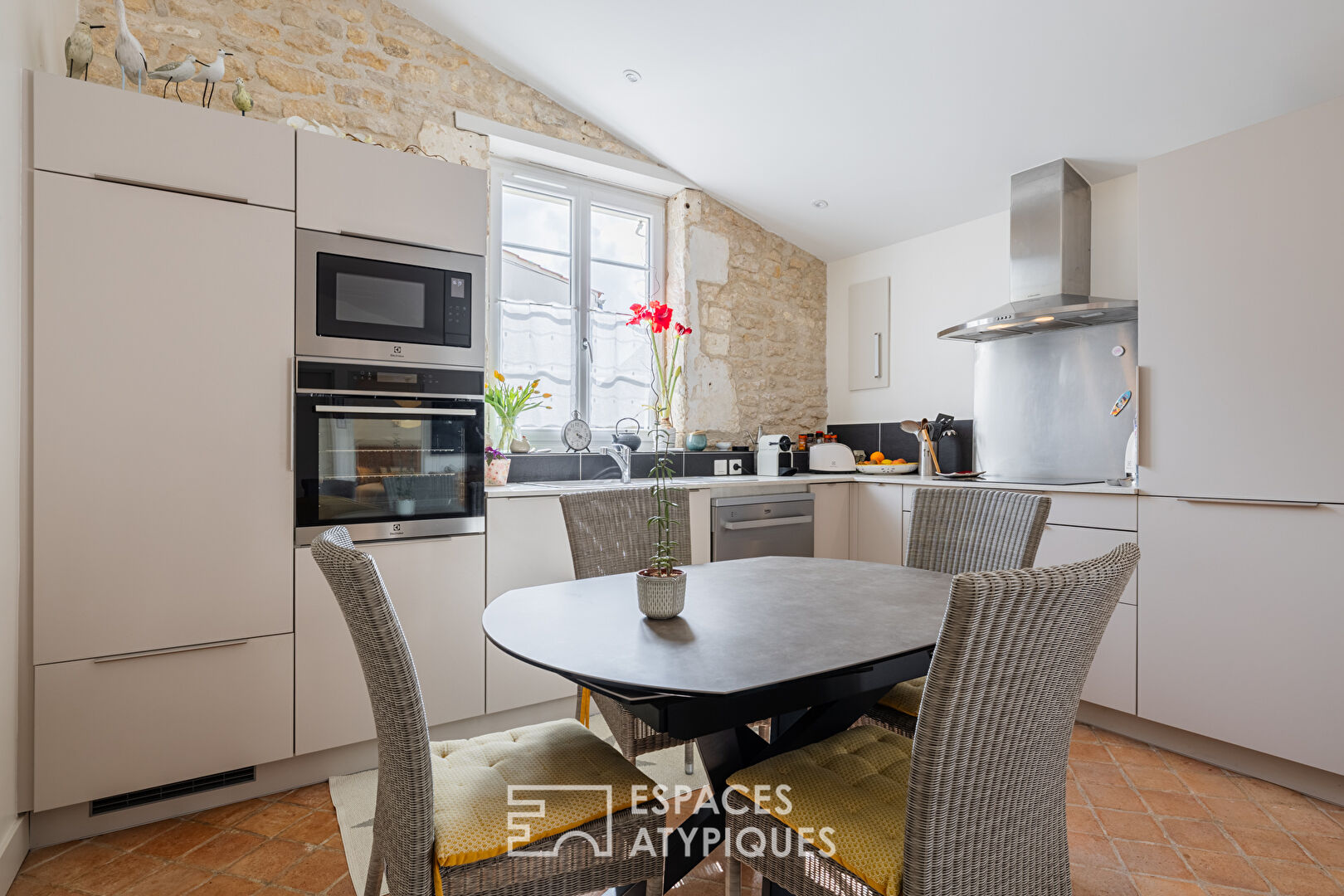 A former wine cellar transformed into a haven of peace