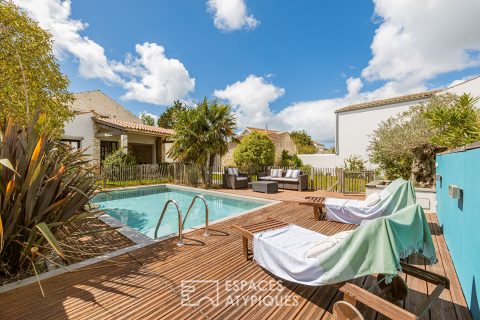 Contemporary character born from an old wine cellar with contemplative view