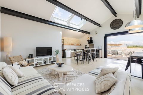 Contemporaine de caractère née d&rsquo;un ancien chai avec vue contemplative