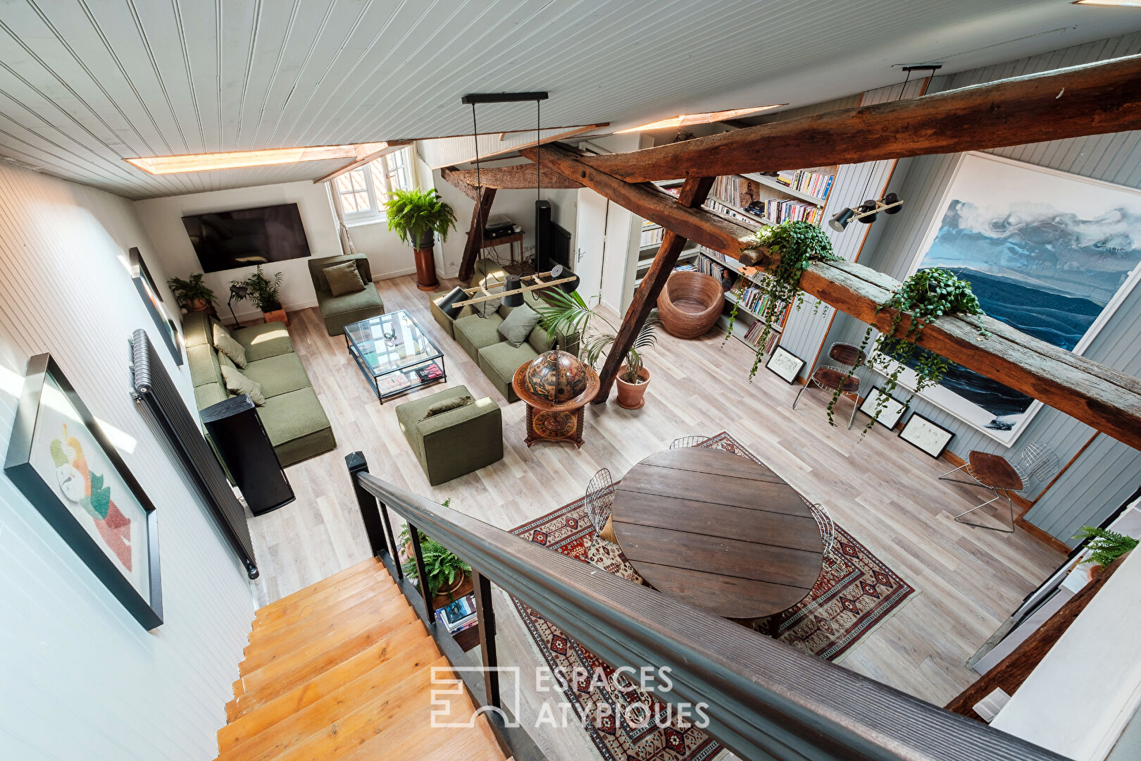 Duplex esprit loft dans le coeur historique