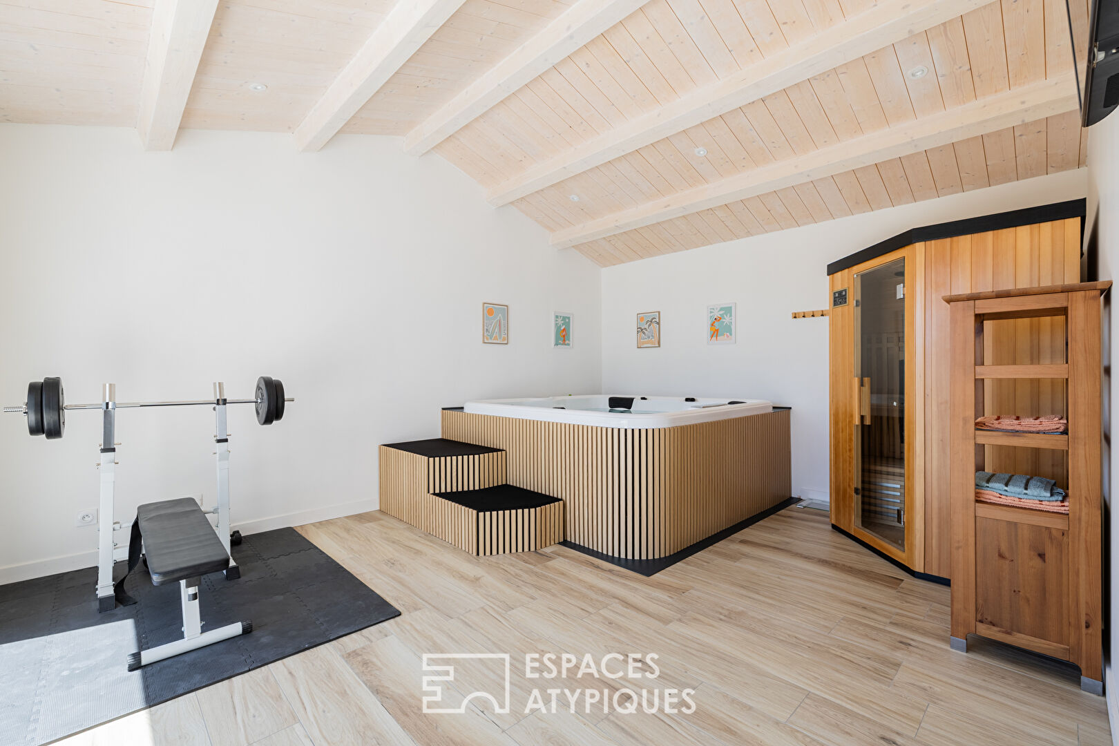 Contemporary with clean lines in a peaceful setting