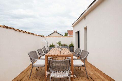 House with large terraces, in complete tranquility in Fétilly