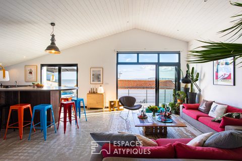 Villa en duplex inversé et sa vue sur l’océan