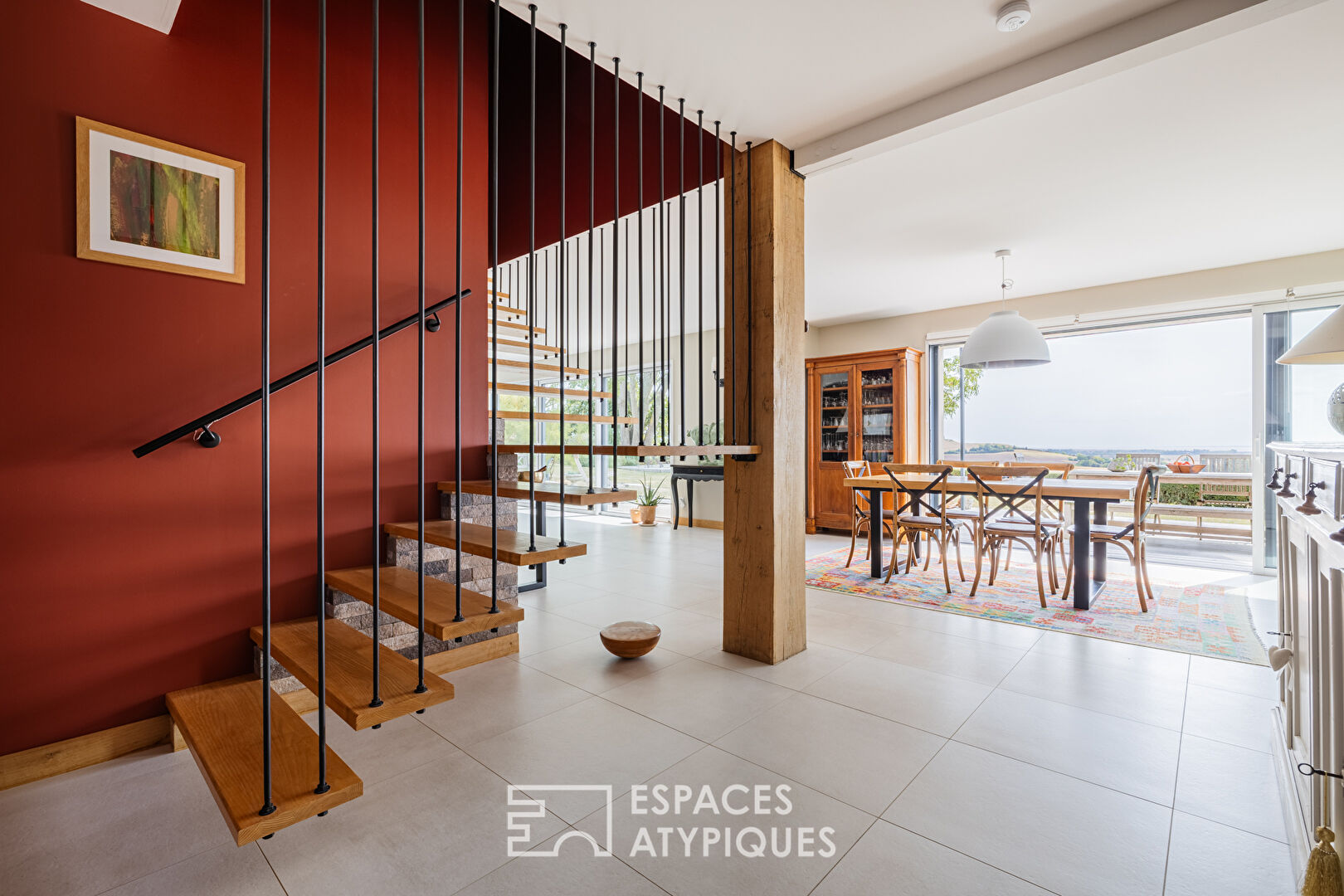 Propriété contemporaine avec vue imprenable