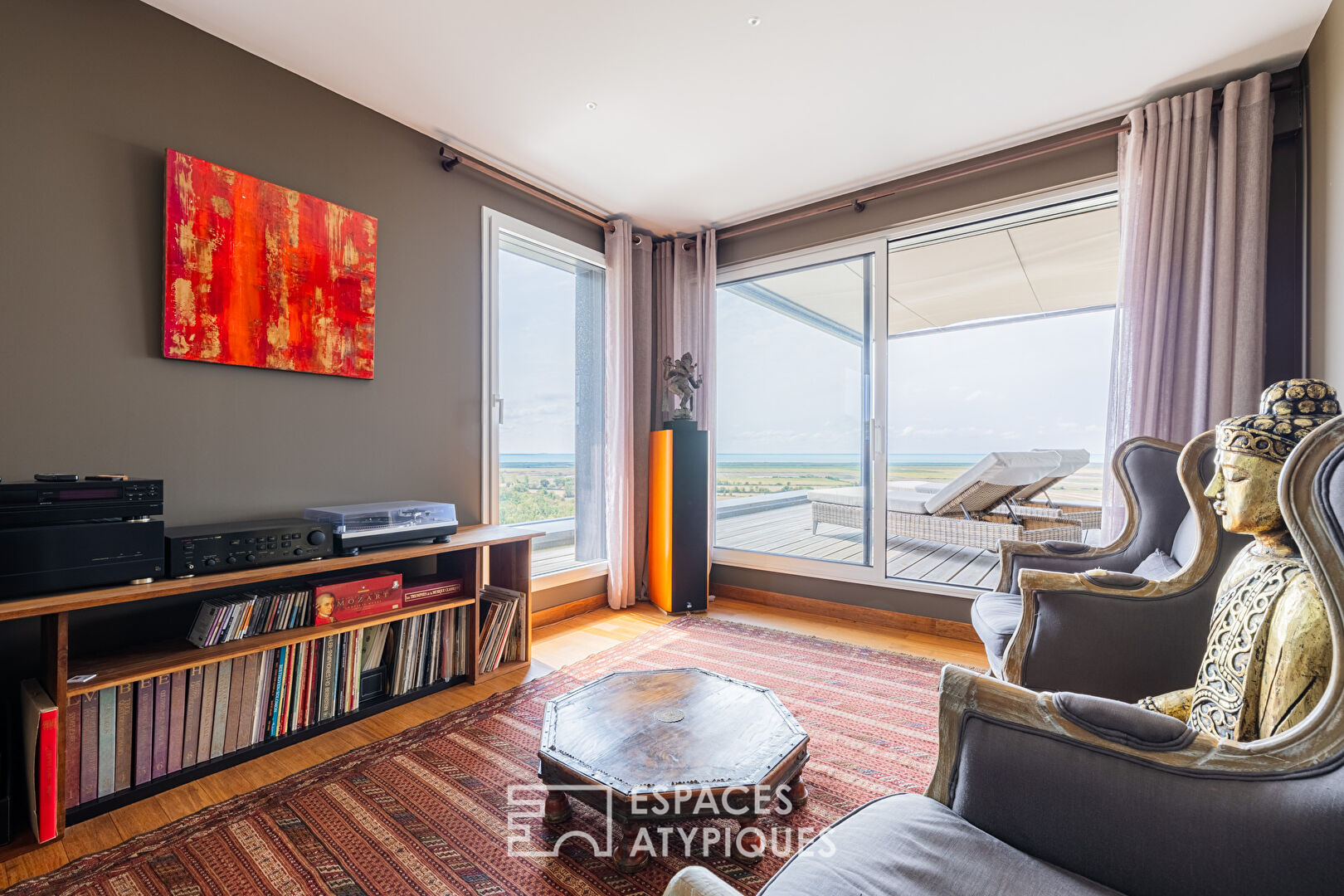 Propriété contemporaine avec vue imprenable