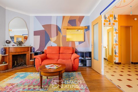 Maison au charme seventies et au design raffiné