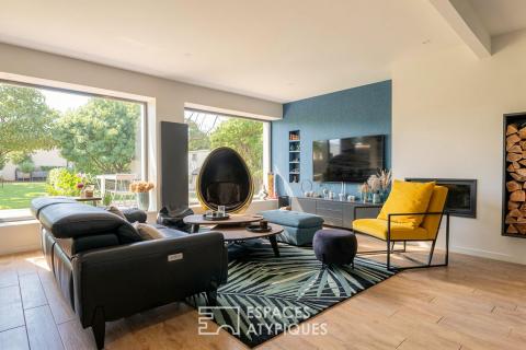 Authenticité et design pour ce corps de ferme rénové