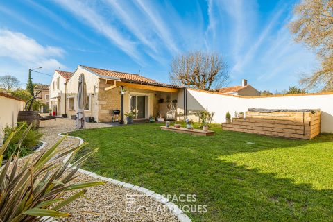 Ancien chai réhabilité alliant volumes et caractère