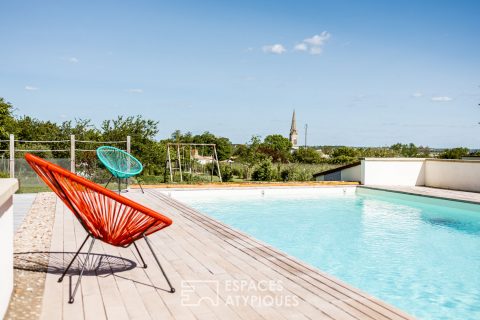 Villa avec gîte sur les hauteurs du village