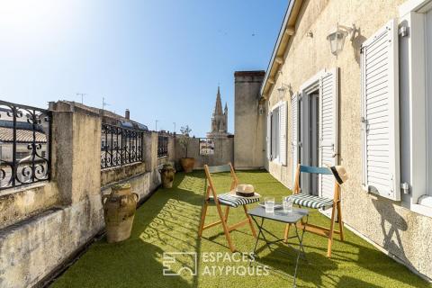 Appartement-terrasse avec vue sur les Tours de La Rochelle