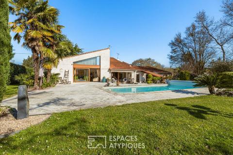 Maison d&rsquo;architecte lumineuse et son jardin paysager