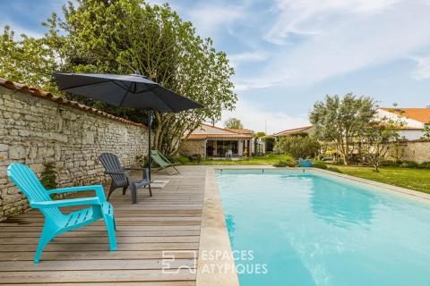 Charentaise au jardin paysagé aux portes de La Rochelle