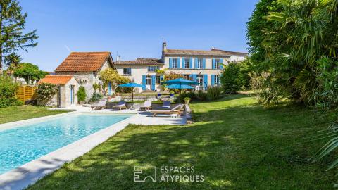 Ancien domaine viticole réhabilité en propriété de charme avec activité de gites