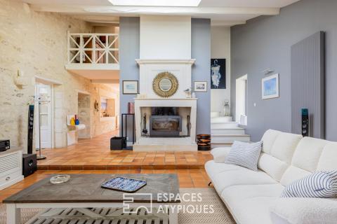 Maison charentaise de charme au coeur d&rsquo;un écrin de nature