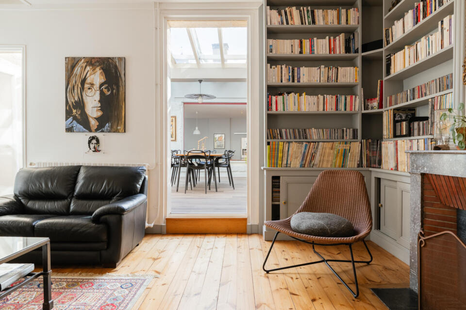 Maison de ville transformée en loft alliant ancien et contemporain