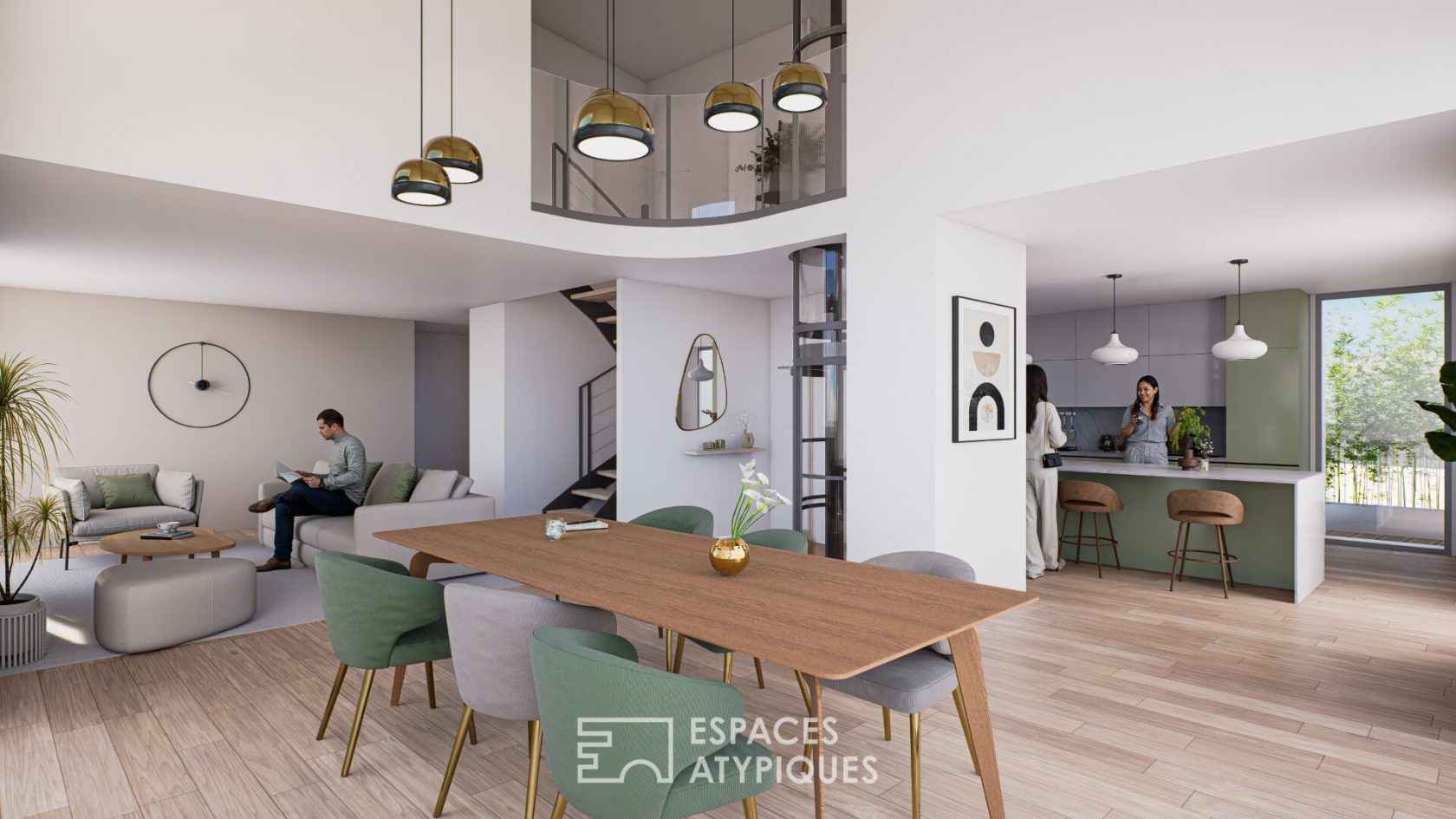 Appartement en dernier étage aux prestations d&rsquo;exception