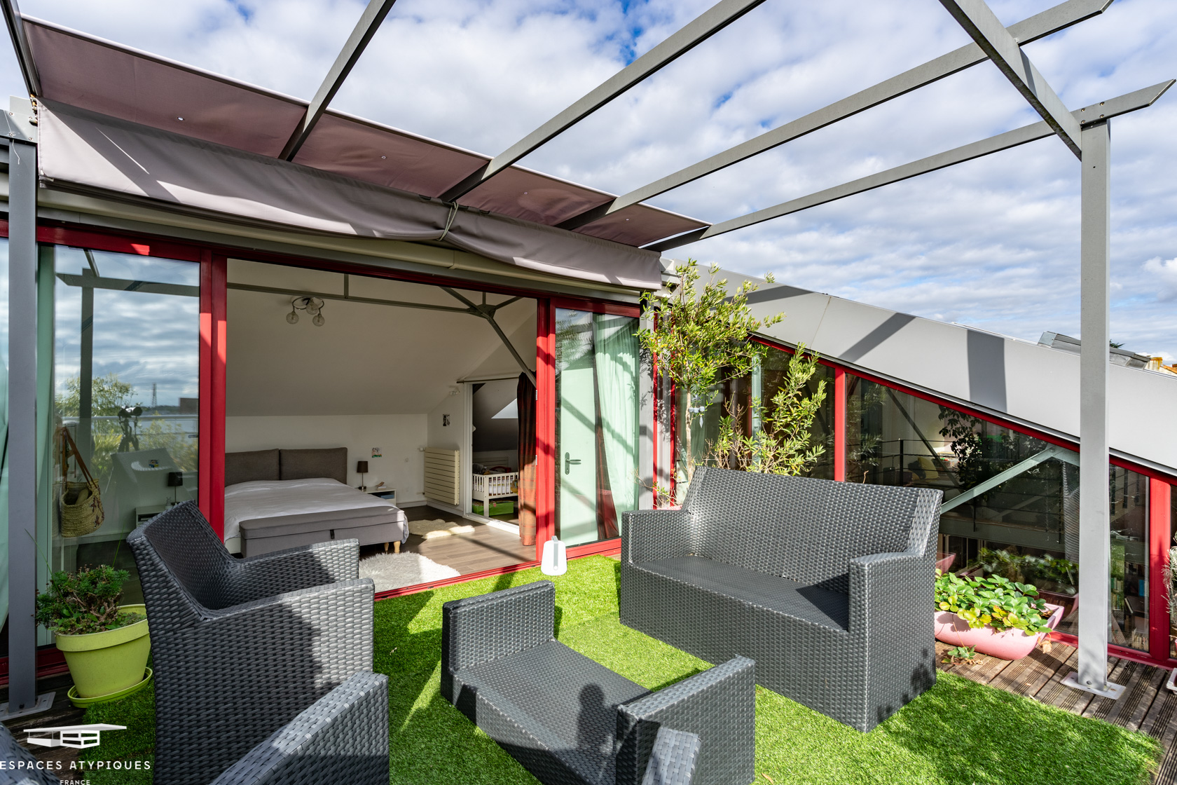 Grand Loft au style industriel